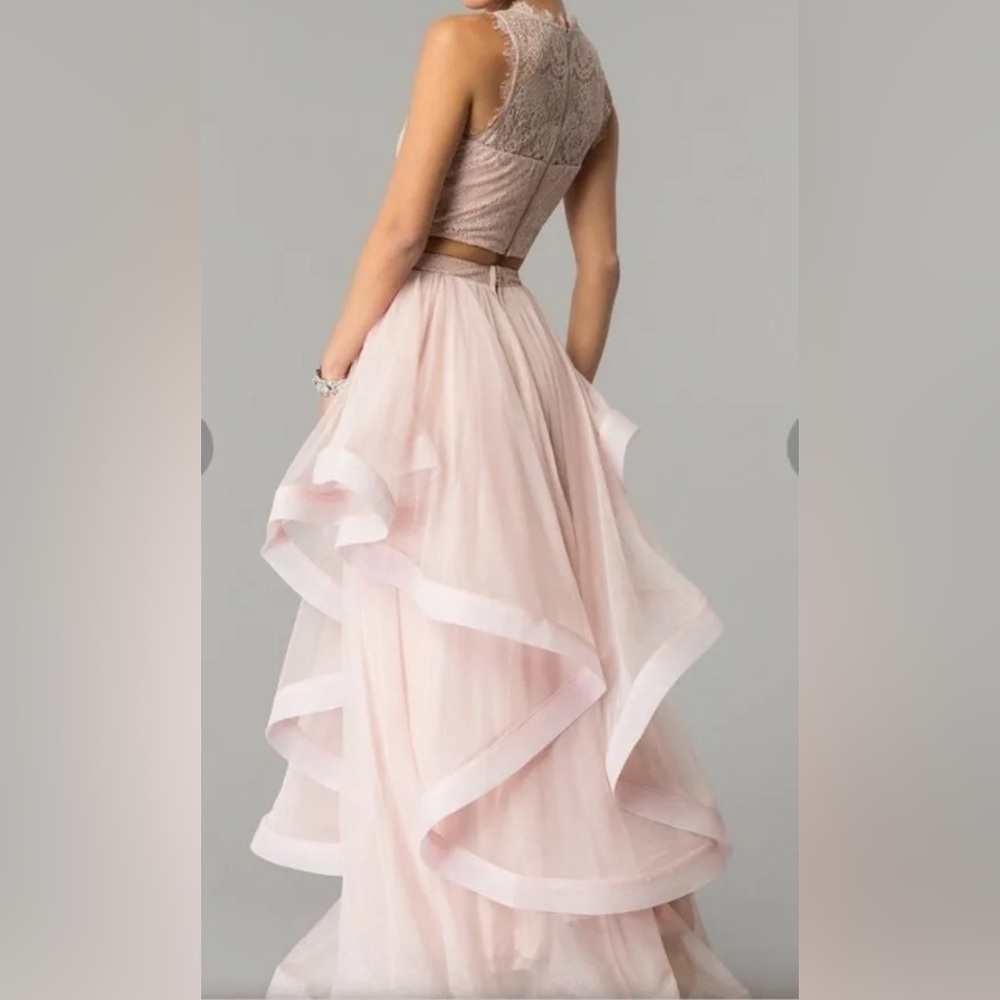 Speechless formal 2-piece dress prom lace layered skirt Barbie juniors size 9